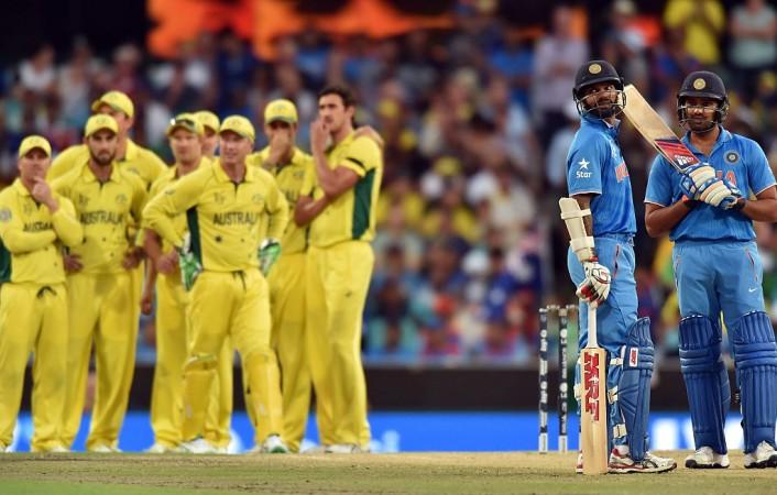 Shikhar Dhawan and Rohit Sharma against Australia. Shikhar Dhawan Rohit Sharma