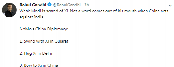 rahul gandhi tweet