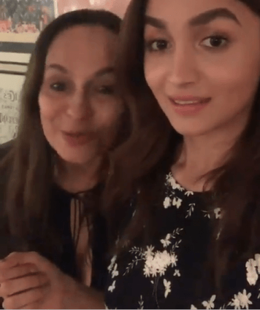 Alia Bhatt Insta Story with her mom Soni Razdan. Alia Bhatt Insta Story with her mom Soni Razdan