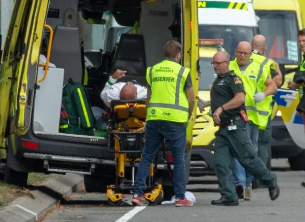 An injured person is loaded into an ambulance following a shooting at the Al Noor mosque in Christchurch, New Zealand. New Zealand shooting