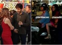 Sara Ali Khan and Kartik Aaryan spotted together having bike ride