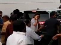 Nayanthara on the sets of Vijay's Thalapathy 63