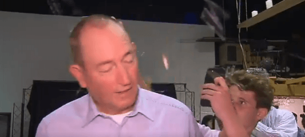 A youngster smashed an egg on Anning's head in Melbourne while the senator was speaking with the press. William Fraser Anning