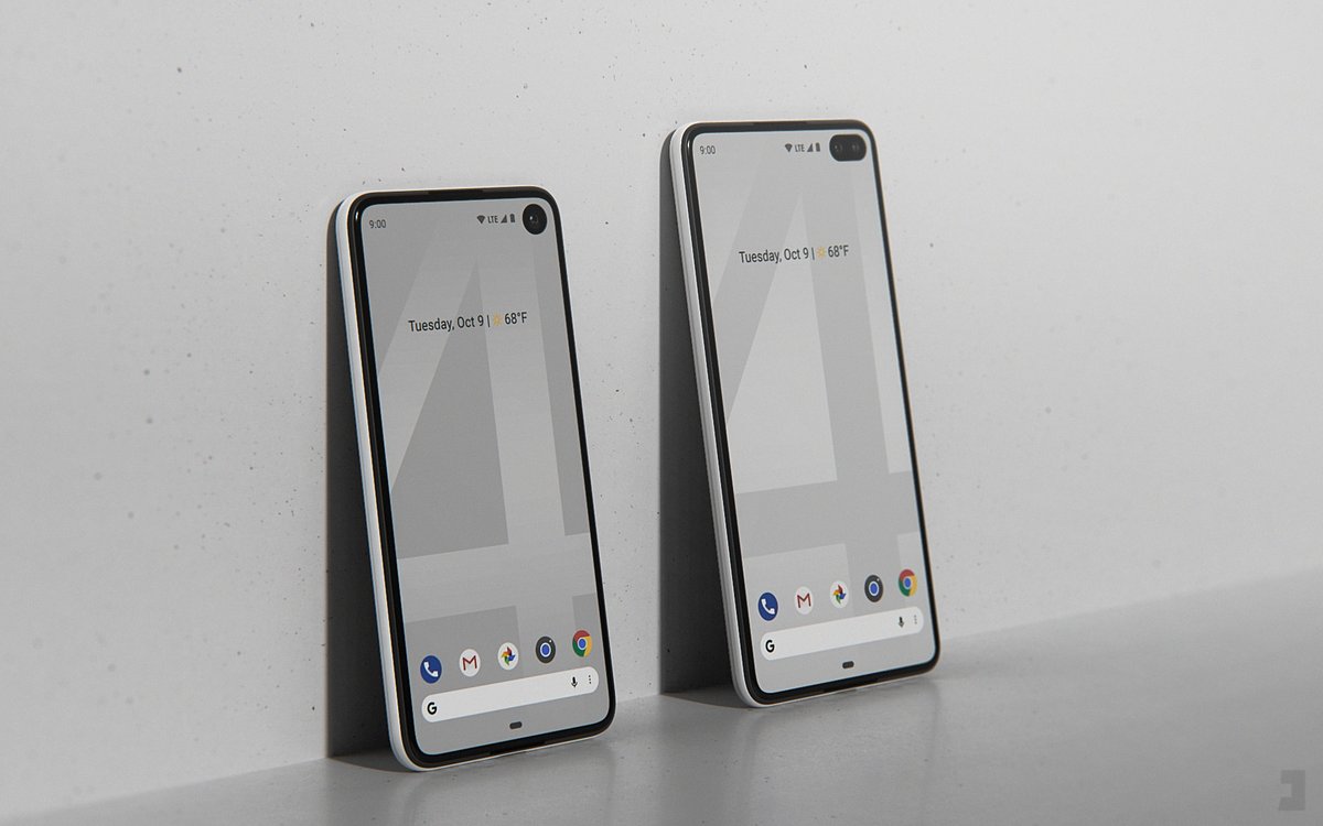 Google Pixel 4 and Pixel 4 XL renders