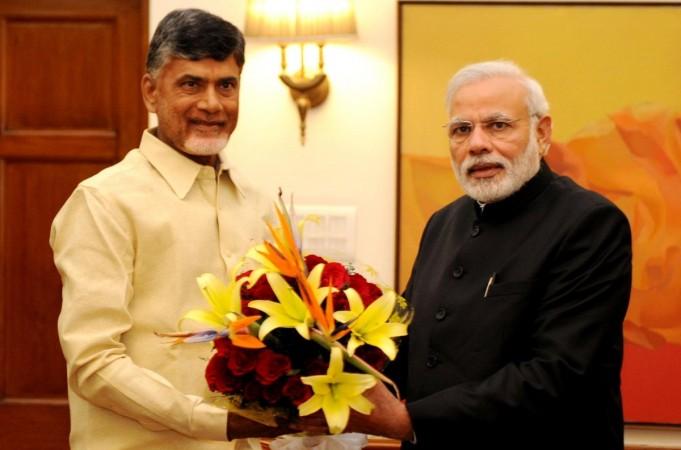 N Chandrababu Naidu with Prime Minister Narendra Modi N Chandrababu Naidu with Prime Minister Narendra Modi