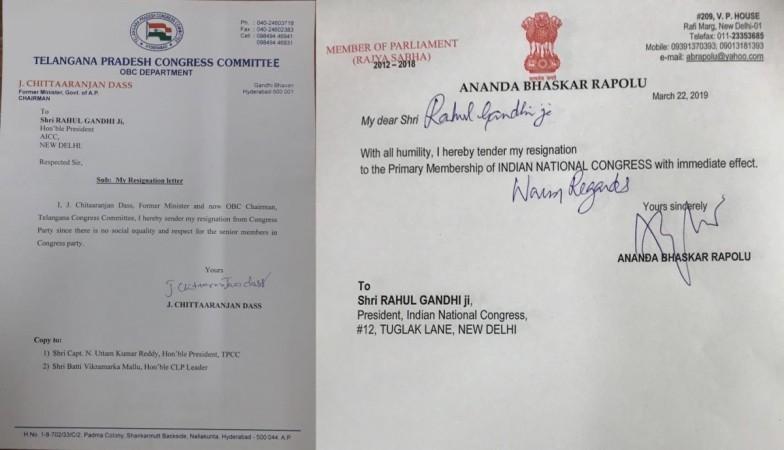 Resignation letters Resignation letters