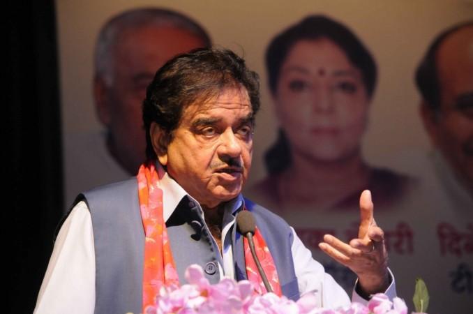 Shatrughan Sinha during a meeting of the Rashtra Manch, in Patna on April 21, 2018. shatrughan sinha