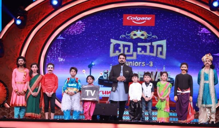 A picture from Zee Kannada's Drama Juniors season 3. Drama Juniors Grand Finale