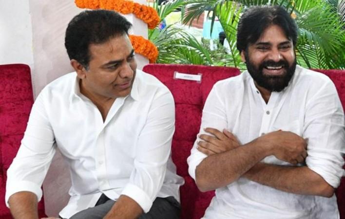 Pawan Kalyan with KTR Pawan Kalyan with KTR
