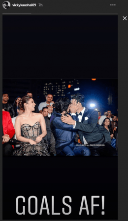 Vicky Kaushal, Ranbir Kapoor's lip-lock while Alia Bhatt can't stop laughing. Vicky Kaushal, Ranbir Kapoor's lip-lock while Alia Bhatt can't stop laughing.