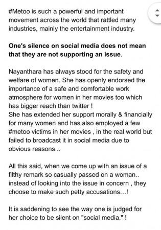 Vignesh Shivan responds to Siddharth's comment. Vignesh Shivan about Nayanthara's Silence on #MeToo