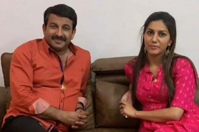 Manoj Tiwari and Sapna Choudhary Manoj Tiwari and Sapna Choudhary
