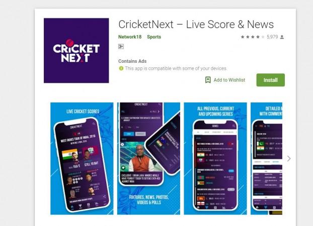 CricketNext, mobile, app
