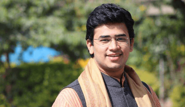 MP Tejasvi Surya from Bengaluru South constituency. Tejasvi Surya
