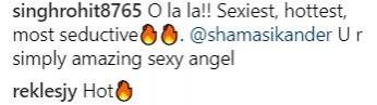 Followers comments on Shama Sikander's post Followers comment on Shama Sikander's post