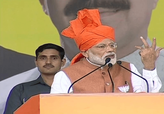PM Modi addresses a rally in J&K. Narendra Modi