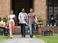 Mahesh Babu, Allari Naresh and Pooja Hegde in Maharshi