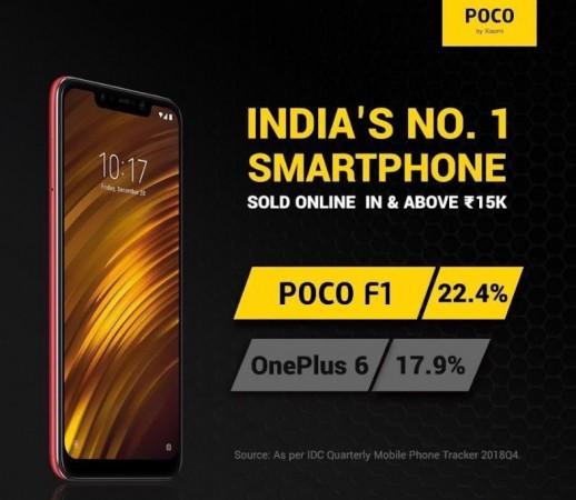 Poco F1 Xiaomi, Poco F1, India, OnePlus 6,