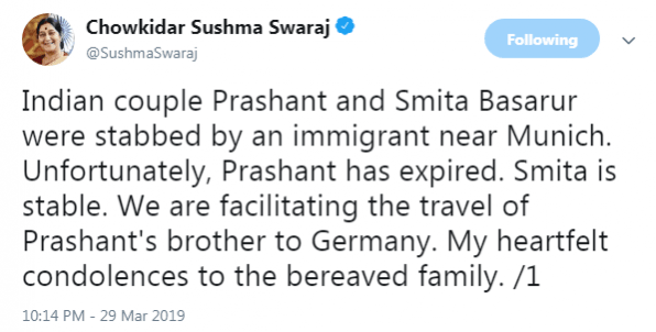 sushma swaraj