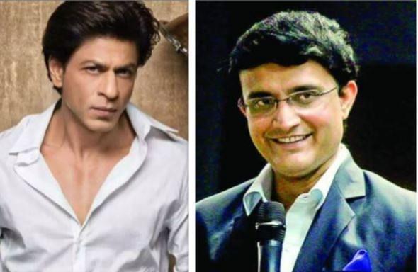 Shah Rukh Khan and Sourav Ganguly