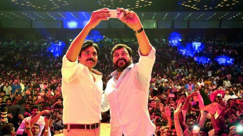 Pawan Kalyan and Chiranjeevi Pawan Kalyan and Chiranjeevi