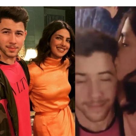 Priyanka Chopra and Nick Jonas at Atlanta concert. Priyanka Chopra and Nick Jonas at Atlanta concert