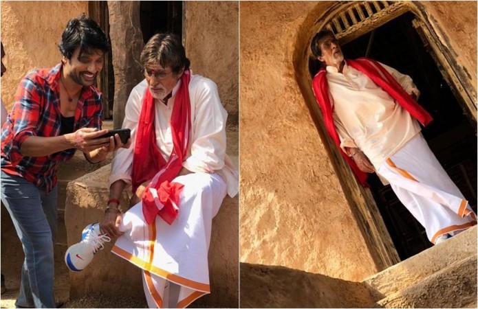 Amitabh Bachchan with SJ Suryah. Amitabh with SJ Suryah