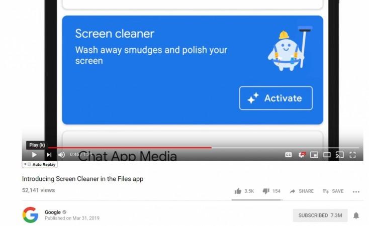 Google has launched screen cleaner feature for Android phones Google, Screen cleaner, Files app