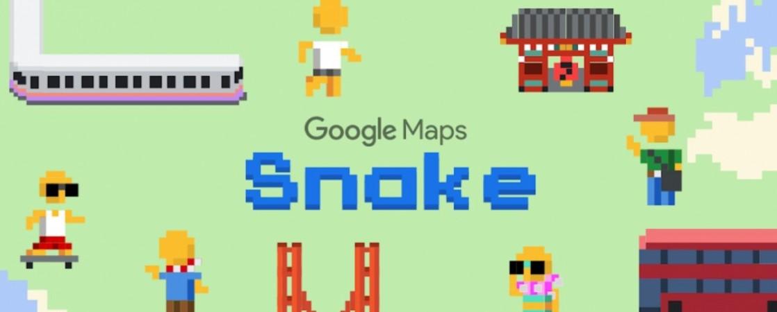 Google has launched Snake game on its Maps app Google, Snake, Maps