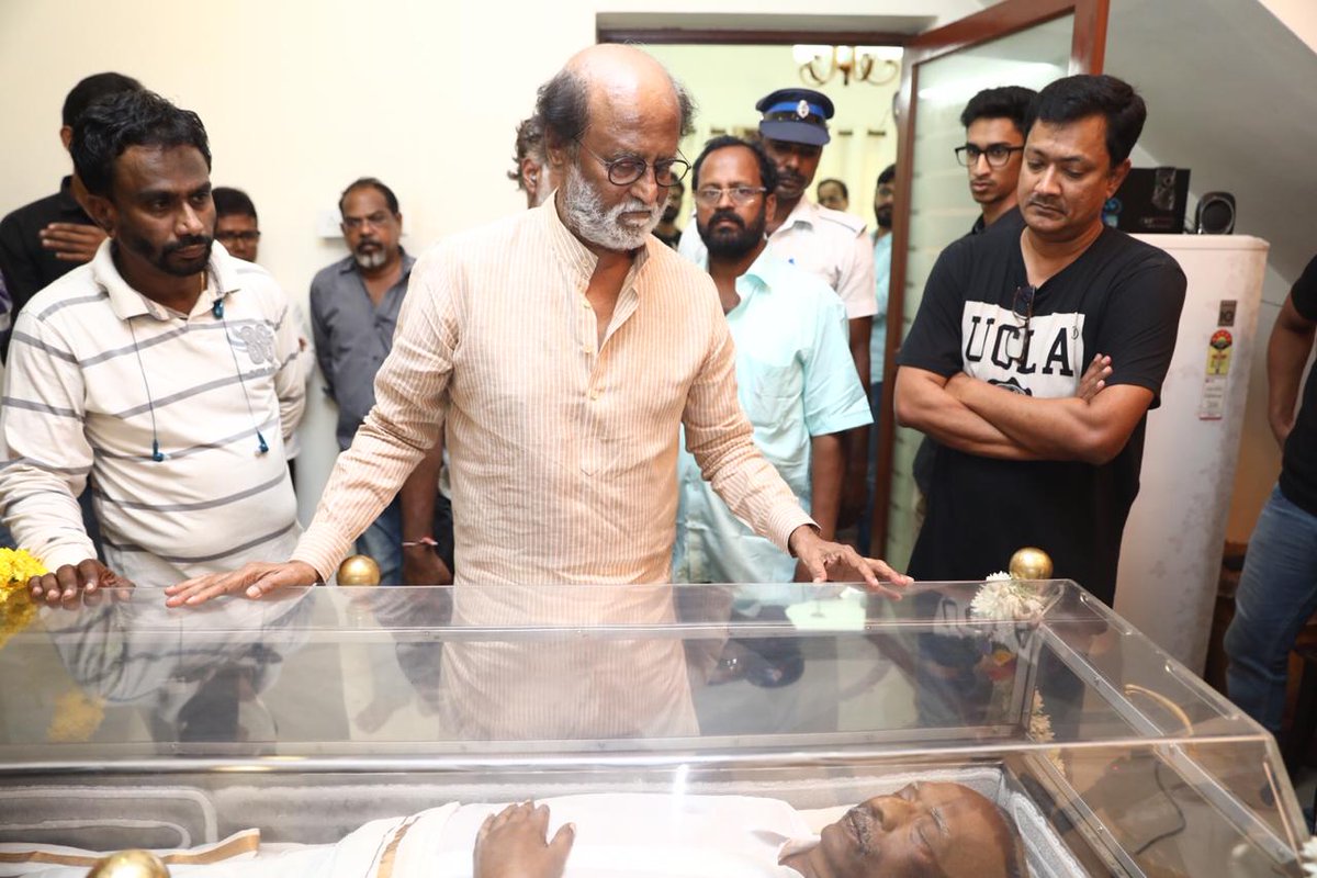 Rajinikanth Mourns J Mahendran's Death