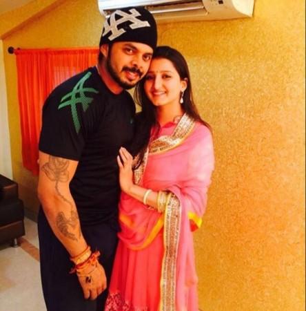 Sreesanth and wife Bhuvneshvari Sreesanth in Nach Baliye 9