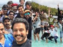 Ranveer Singh bonds with Jiiva and others members from 83 team