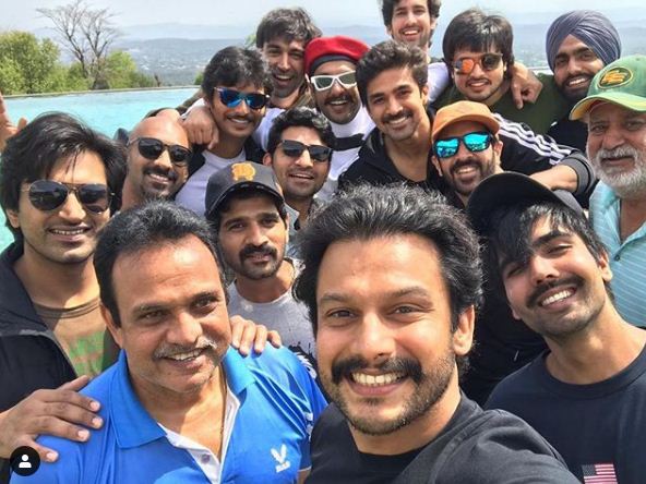 The team 83 in Dharamshala. Ranveer Singh's 83 Team