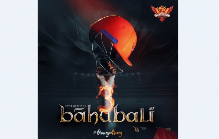 Bahubali SRH David Warner