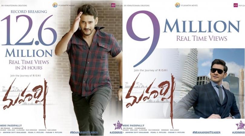 Mahesh Babu's Maharshi teaser records Mahesh Babu's Maharshi teaser records