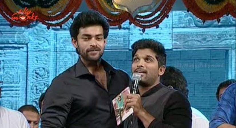 Varun Tej with Allu Arjun Varun Tej with Allu Arjun