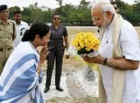 Mamata Banerjee with Narendra Modi