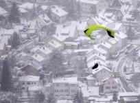 GERMANY-WEATHER-SNOW-PARAGLIDING
