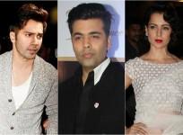 Varun Dhawan, Karan Johar, Kangana Ranaut