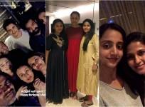 Mahesh Babu and Junior at Vamsi Paidipally's wife Malini birthday party