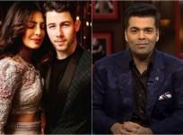 Priyanka Chopra, Nick Jonas, Karan Johar
