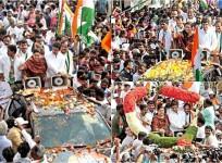 Khushbu Sundar campaigns for Congress MP candidate Rizwan Arshad in Bangalore