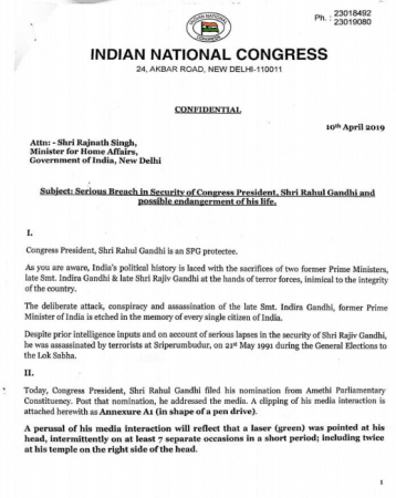 congress letter