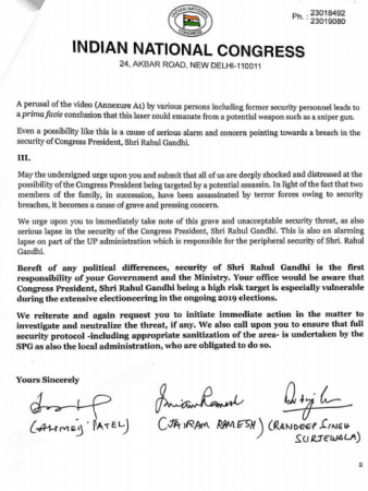 congress letter