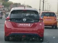 Nissan Leaf spotted testing in India