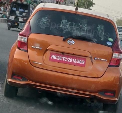 Nissan Note ePower spotted testing in India Nissan Note ePower spotted testing in India