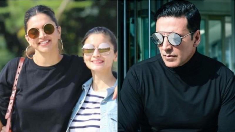 Deepika Padukone, Alia Bhatt and Akshay Kumar. Deepika Padukone, Alia Bhatt and Akshay Kumar