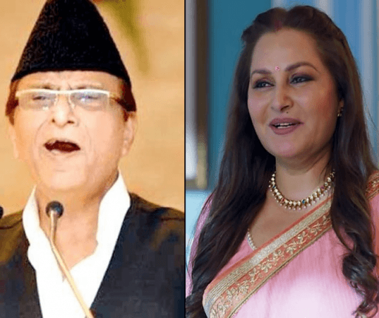 Samajwadi Party leader Azam Khan and BJPcandidate from Rampur constituency Jaya Prada. Azam Khan Jaya Prada