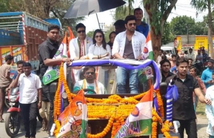 Ferdous Ahmed campaigning for the Trinamool Congress Ferdous Ahmed