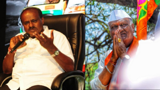 Former BJP MLA Raju Kage made a racist comment saying that PM Modi is fair and HD Kumaraswamy is dark. Raju Kage